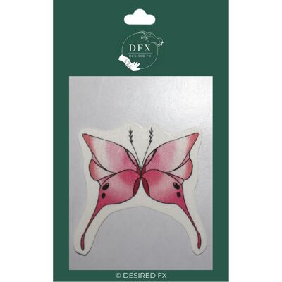 Pink gradation butterfly temporary tattoo