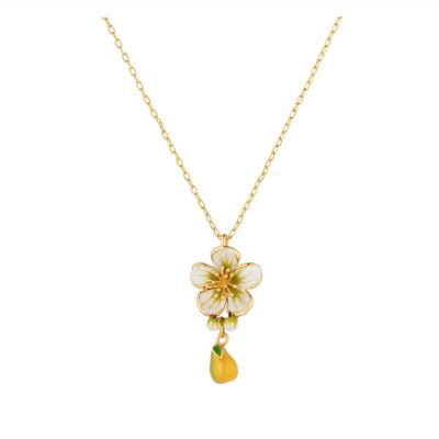 Pear flower and pear necklace