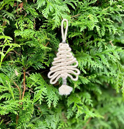 Macrame Christmas Tree Decorations Craft Kit