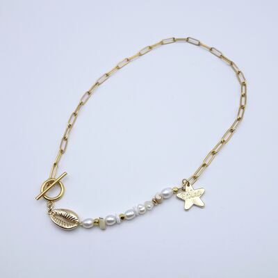 Collier perle d'eau douce