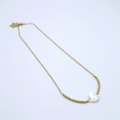 Collier ras de cou coeur