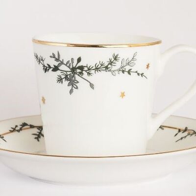 Winter Stars, Cup & Saucer