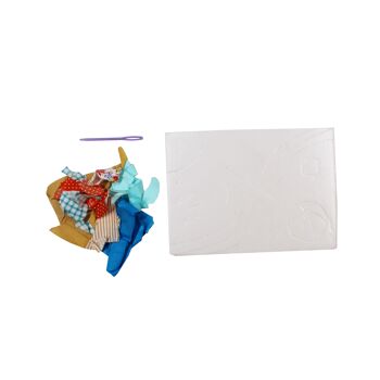 Kit DIY AVENTURE PLAGE à fabriquer - patchwork mousse EVA & tissu 3