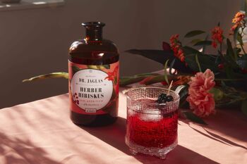 Tarte à l'hibiscus, alcool d'apéritif sans alcool / 500ml (sans coffret cadeau) 3