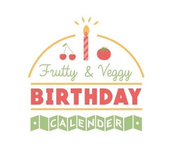 Kit frise anniversaires gommettes FRUITY & VEGGIE BIRTHDAY CALENDAR 4