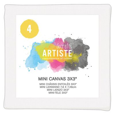 Mini Canvas 3x3" (4pk)