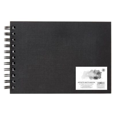 Hardback Spiral Sketchbook - Landscape – A4