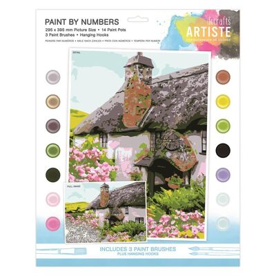 Paint By Numbers - Cottage Core - 14 colours, 3 brushes