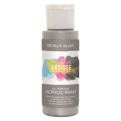 Artiste Acrylic 2Oz Metallic Silver