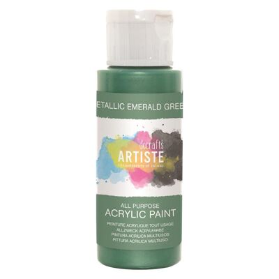 Artiste Acrylic 2Oz Metallic Emerald Green