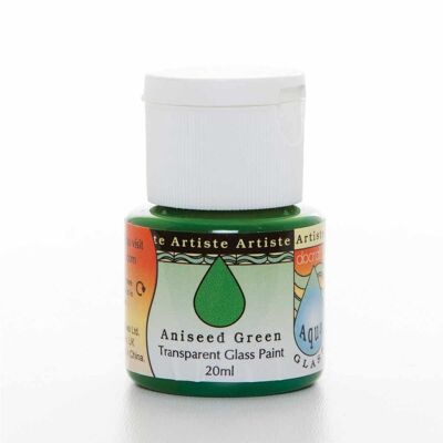 Glass Paint (20ml) - Aquaglass - Aniseed Green