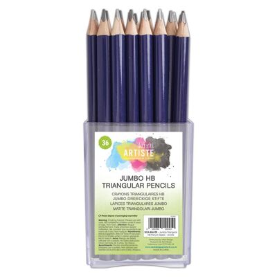 Jumbo Triangular HB Pencil Tub 36