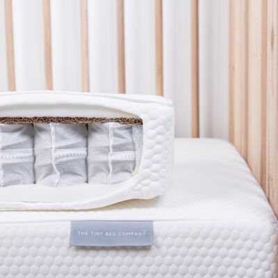Tiny Dreamer Deluxe™ - Organic Coconut & Pocket Sprung Cot Bed Mattress (140 x 70cm)