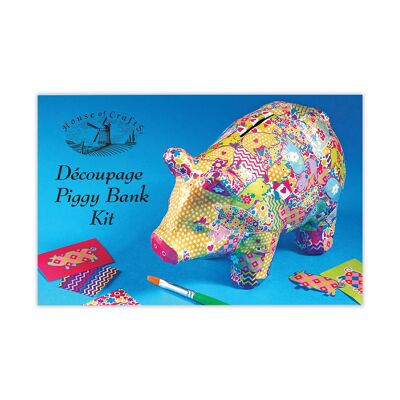 Decoupage Piggy Bank Kit