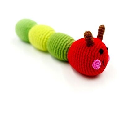 Juguete para bebé Caterpillar sonajero-verde