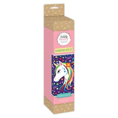 Simply Make Diamond Art Kit - Rainbow Unicorn