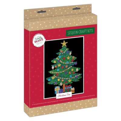 Simply Make Christmas Sequin Craft Kit - Christmas Tree