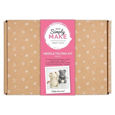 Needle Felting Kit (2pk) - Simply Make - Mice