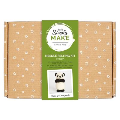 Needle Felting Kit - Simply Make - Panda