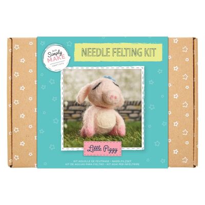 Simply Make Needle Felting Kit - Little Piggy