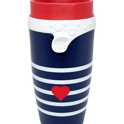 Insulated mug made in France TWIZZ 350ml Bachi Love