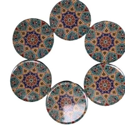 Mandala Coaster Multi Green