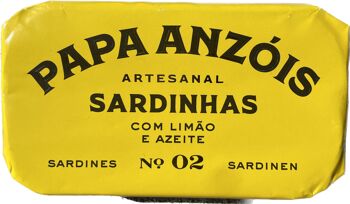 Conserve de sardines "Papa Anzois" à l'huile d'olive et au citron 3