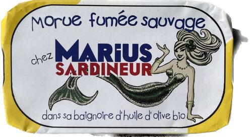 Conserve de morue fumée "Marius" à l'huile d'olive