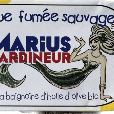 Conservas de bacalao ahumado “Marius” en aceite de oliva