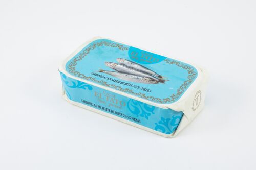 Conserve de petites sardines à l'huile d’olive