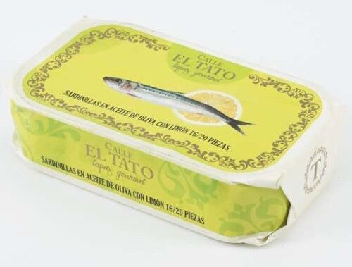Conserve de petites sardines à l'huile d’olive et citron