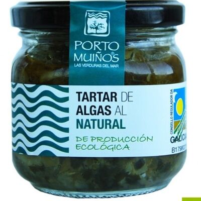 Seaweed tartare in a jar