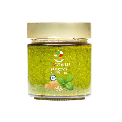 Pesto alla genovese in olio extra vergine di oliva  - senza aglio- 180 gr