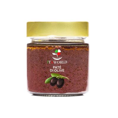 Patè di olive nere in olio extravergine di oliva-180 gr