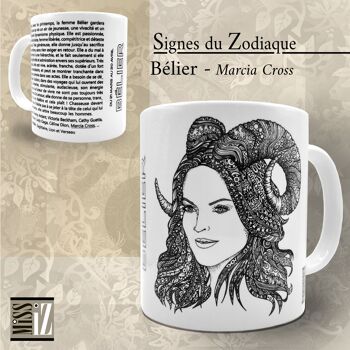Mug ASTRO - Signe du Bélier - Marcia Cross 1