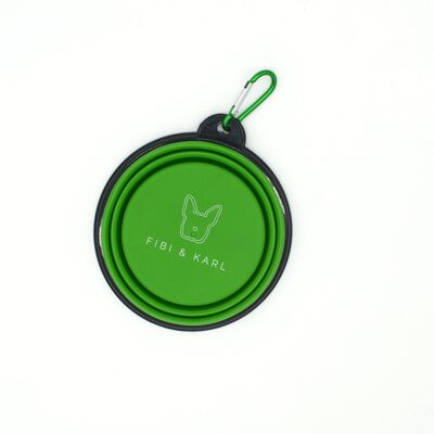 Collapsible Dog Bowl - Green