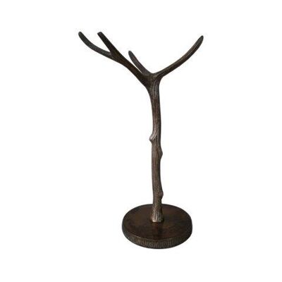 Jewellery Holder - L - Tree - Antique Brass Shiny - 42cm height