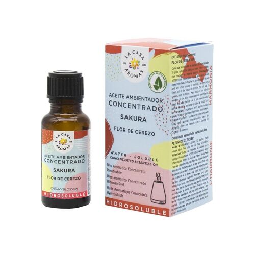 Aceite Ambientador Concentrado Hidrosoluble Shakura 15 ml