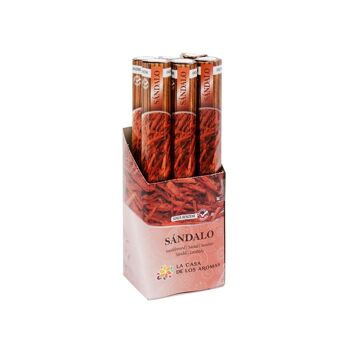 Pack 6 coffrets 20 bâtons d'Encens Santal 2