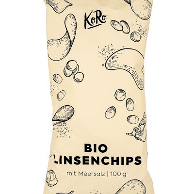 Bio Linsenchips mit Meersalz 100 g