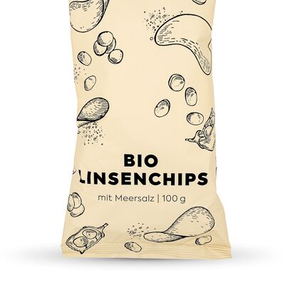 Bio Linsenchips mit Meersalz 100 g