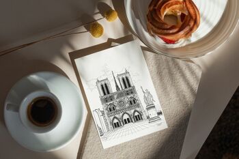 Pack 10 Cartes Postales N&B Notre Dame 3