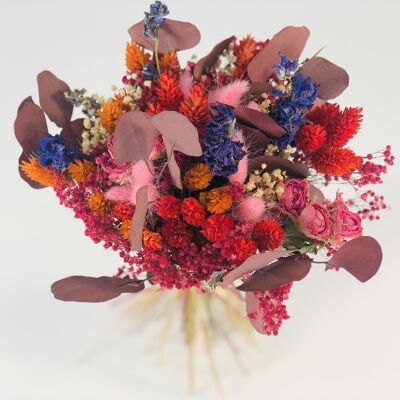 Bouquet of red dried flowers