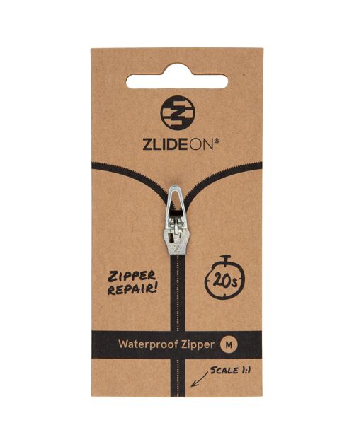 Waterproof Zipper M - Silver