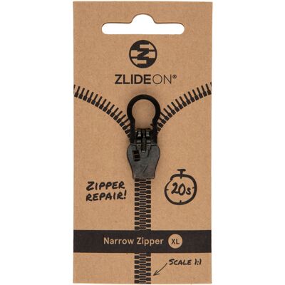Narrow Zipper XL - Black