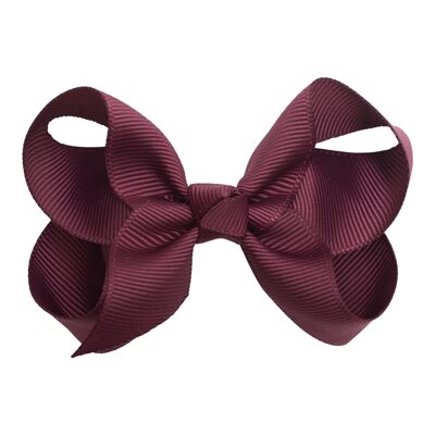 KAMILLA – AW Fin 8 cm. stor sløjfe i grosgrain - rose wine bordoux