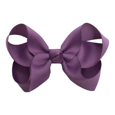 KAMILLA – AW Fin 8 cm. stor sløjfe i grosgrain - amethyst lilla