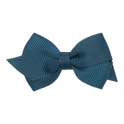 VIOLA – AW Lille flad 6 cm. sløjfe i grosgrain - military blue