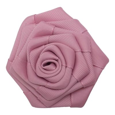 ANNABELLE – Rose Lille håndlavet på alligator spænde - quartz rosa