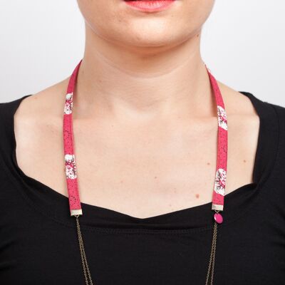Raspberry Batisto Long Necklace